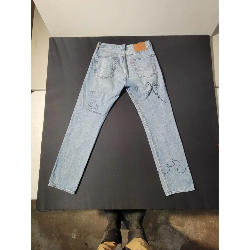 Levi's Premium 501 '93‎ Straight Jeans Young Legend Men's 31X32